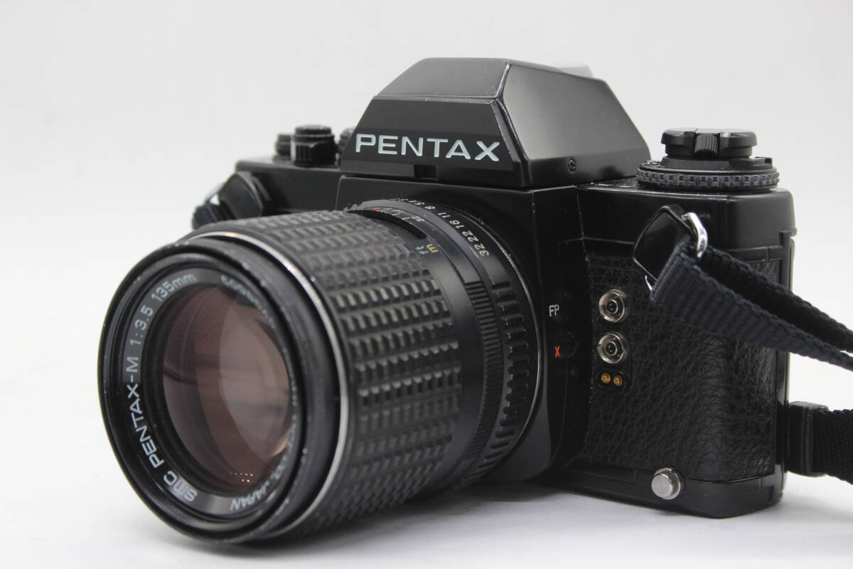 【返品保証】 ペンタックス Pentax ILX ブラック smc Pentax-M 135mm F3.5 ボディレンズセット v112の画像1