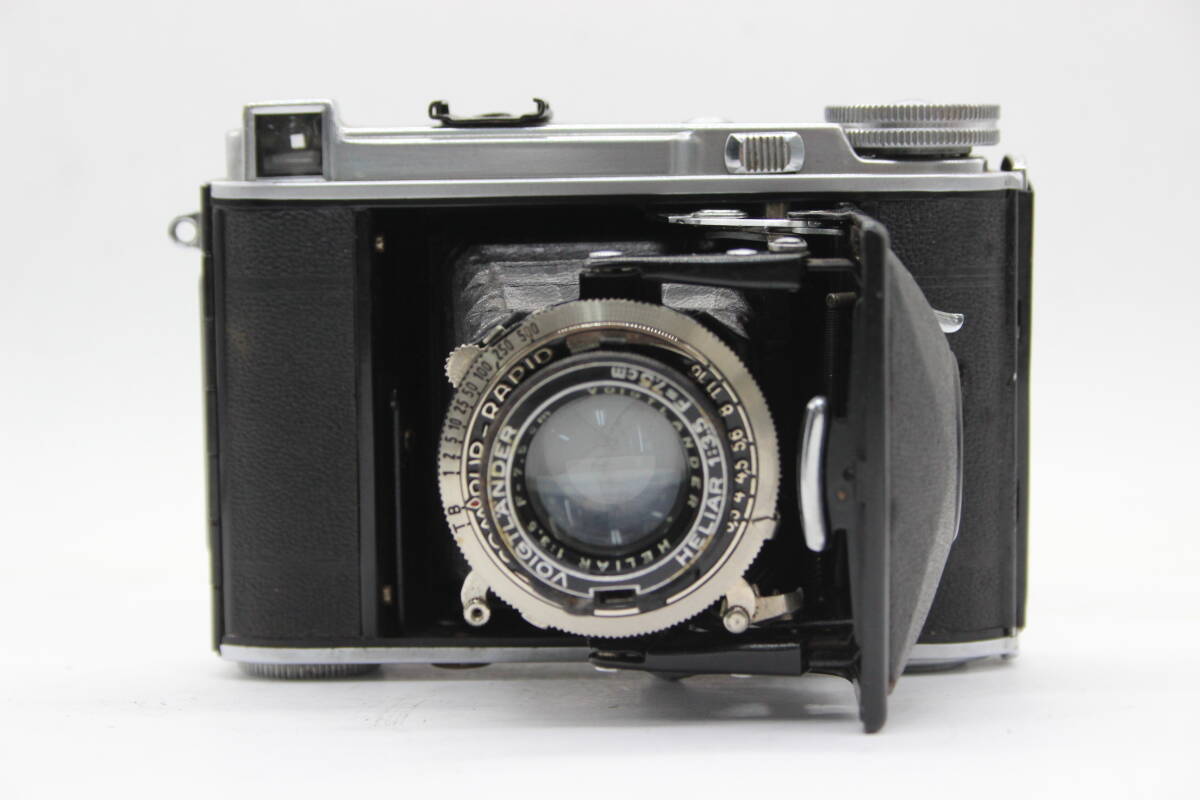 【訳あり品】 フォクトレンダー Voigtlander HELIAR 7.5cm F3.5 蛇腹カメラ v324の画像3