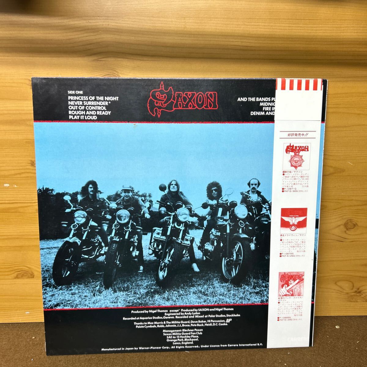 サクソン SAXON 帯付 LP レコード の画像4