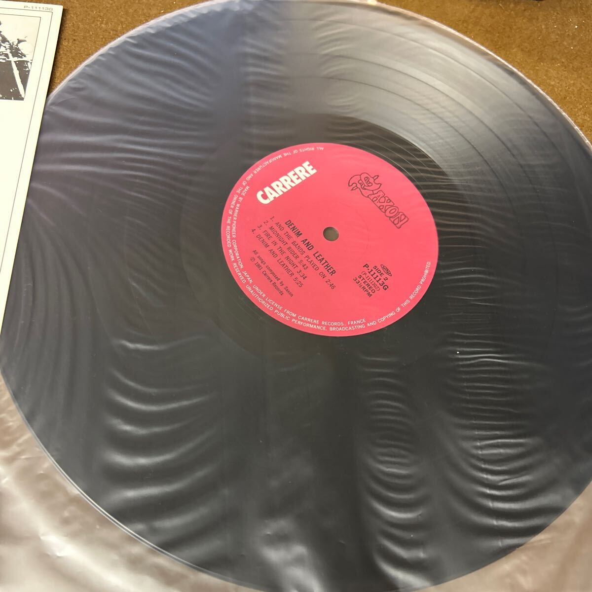 サクソン SAXON 帯付 LP レコード の画像7