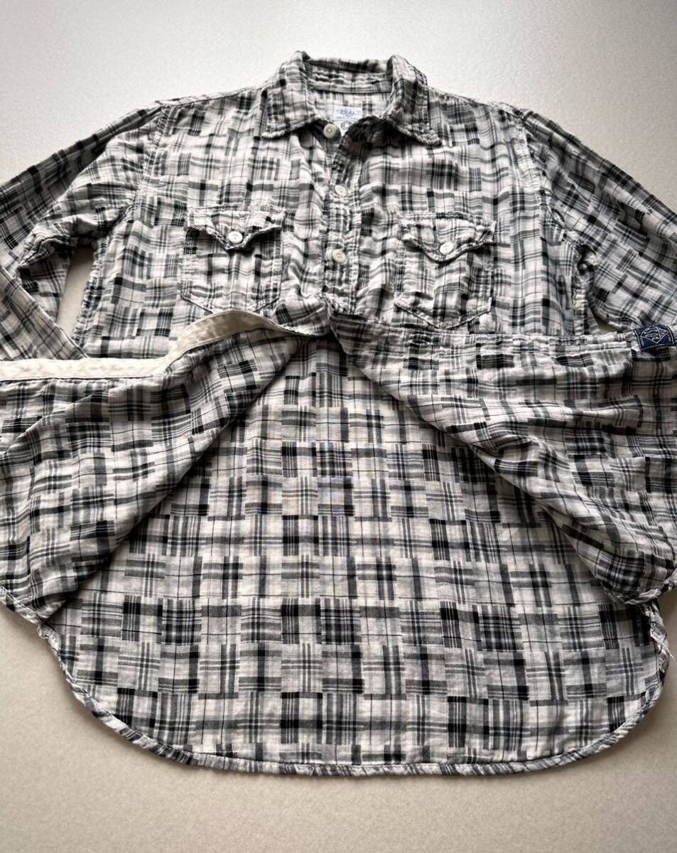 USA製 “ POST O’ ALLS ” MADRAS PATTERN NEW LIGHT SHIRT アメリカ製 ポストオーバーオールズ マドラス ニューライトシャツ オリジナル_画像8