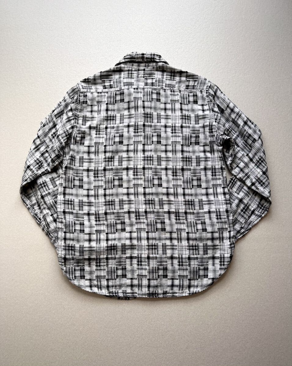 USA製 “ POST O’ ALLS ” MADRAS PATTERN NEW LIGHT SHIRT アメリカ製 ポストオーバーオールズ マドラス ニューライトシャツ オリジナル_画像9