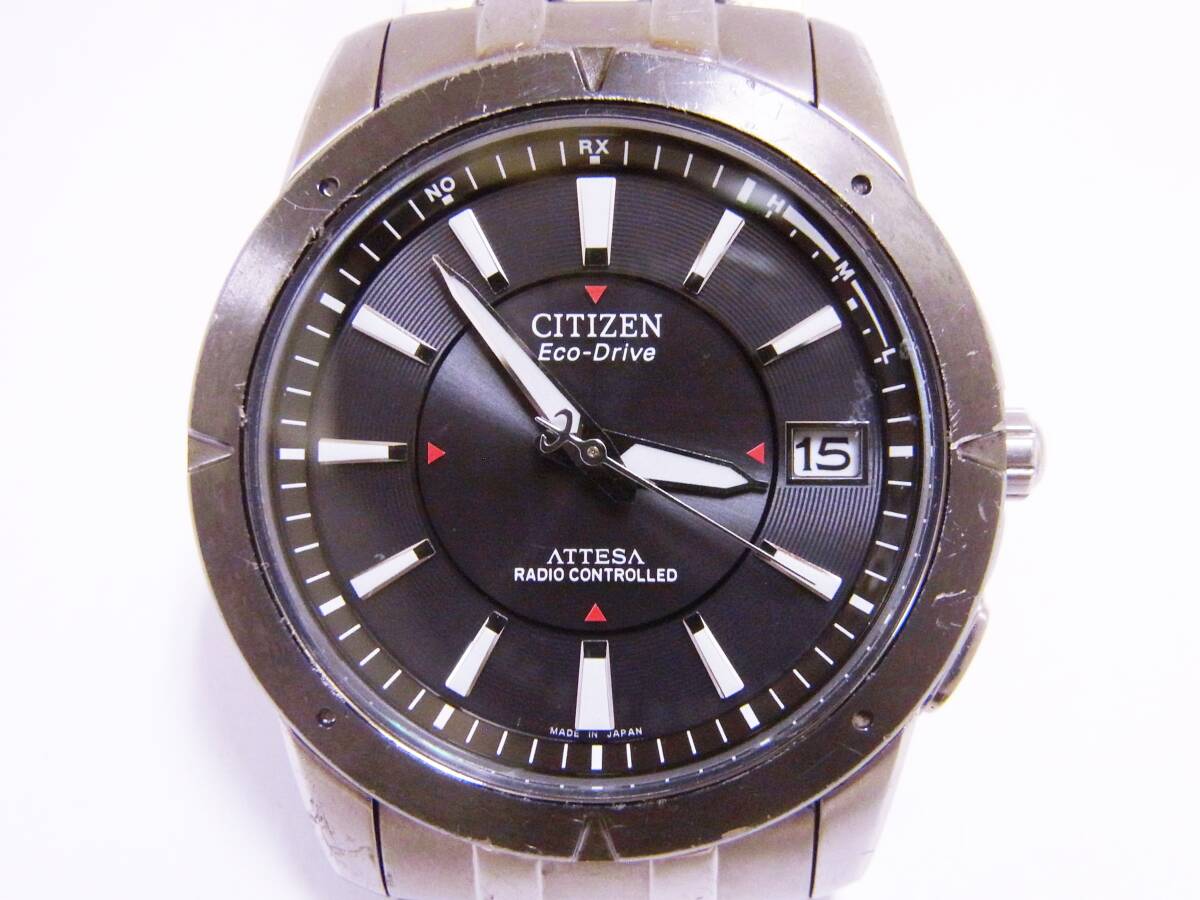 ②　CITIZEN Eco-Drive ATTESA　シチズン　エコドライブ　アテッサ　H110-T010156　動品_画像2