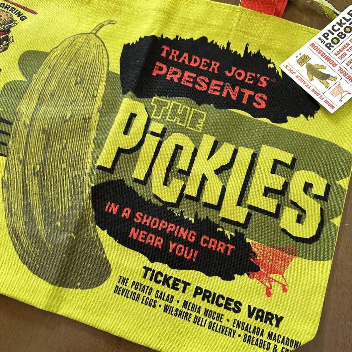 Trader Joe\'sto radar Jaws tote bag pickles eko-bag pickle torejo America California abroad super dressing up new goods 