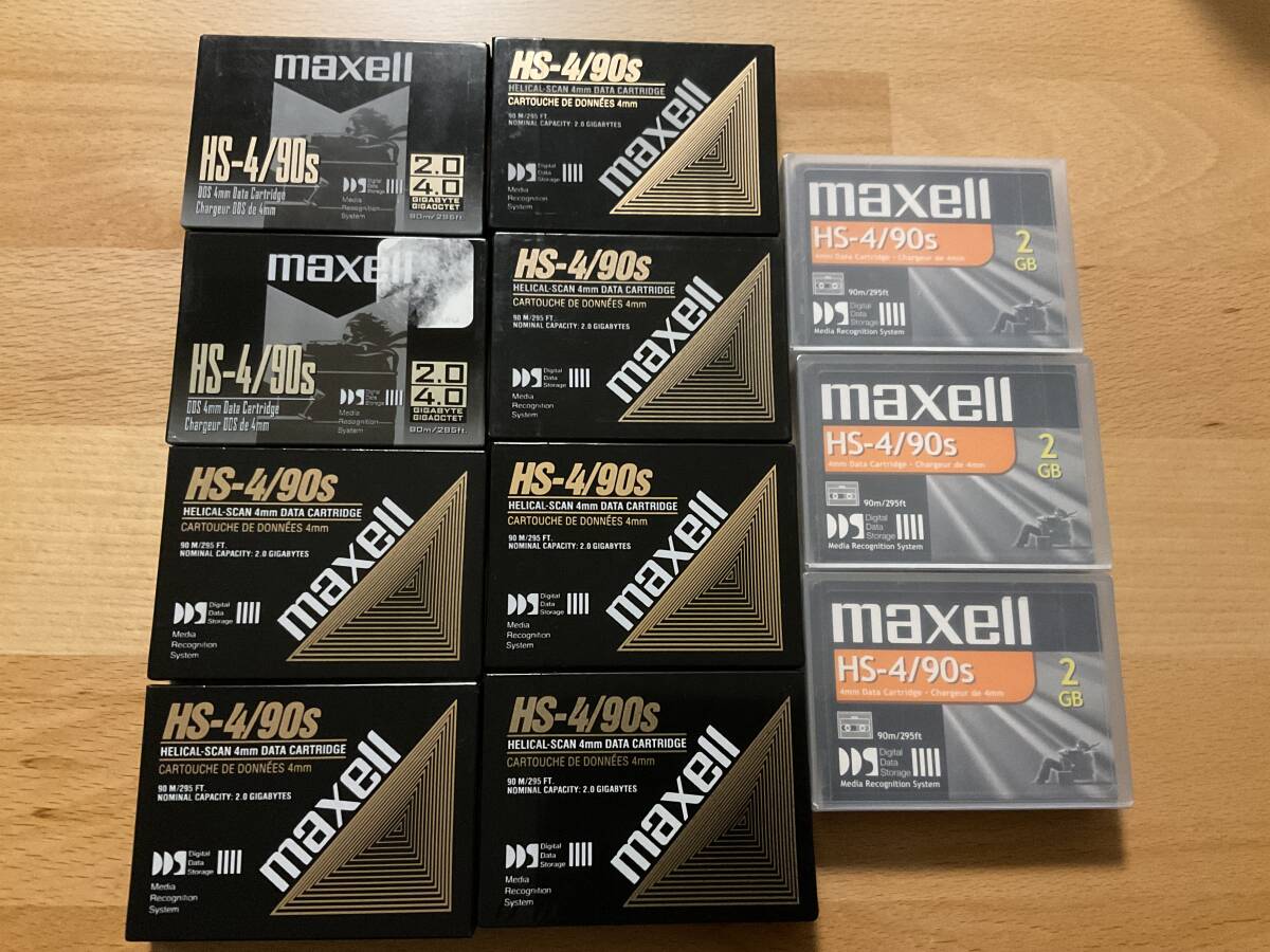 新品 maxell 4mm-DL 90m 11個セット DAT カートリッジ DDS1 テープドライブの画像1