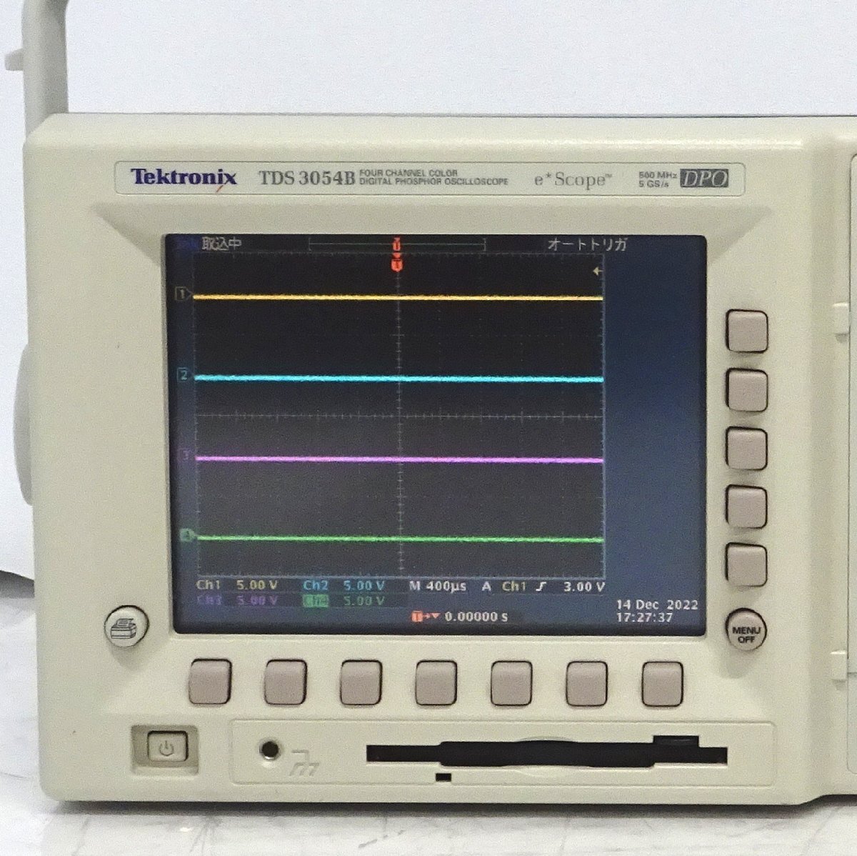 Tektronix TDS3054B 500MHz・5GS/s 4chデジタルオシロスコープ 【中古/未校正/計測可】#401988の画像3