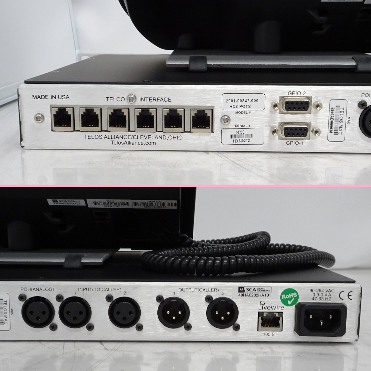 Yahoo!オークション - Telos Hx6 + Vset6 SIX-LINE TALKSHOW Yahoo!オークション - Telos Hx6 + Vset6 SIX-LINE TALKSHOW