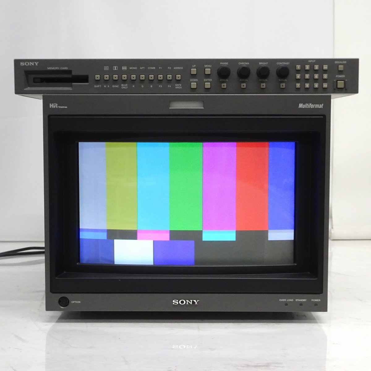 SONY BVM-D14H1J 14型HRトリニトロン放送用モニター (HD-SDI・アナログコンポーネント/使用時間38337時間）【中古/ジャンク品】#390309の画像1