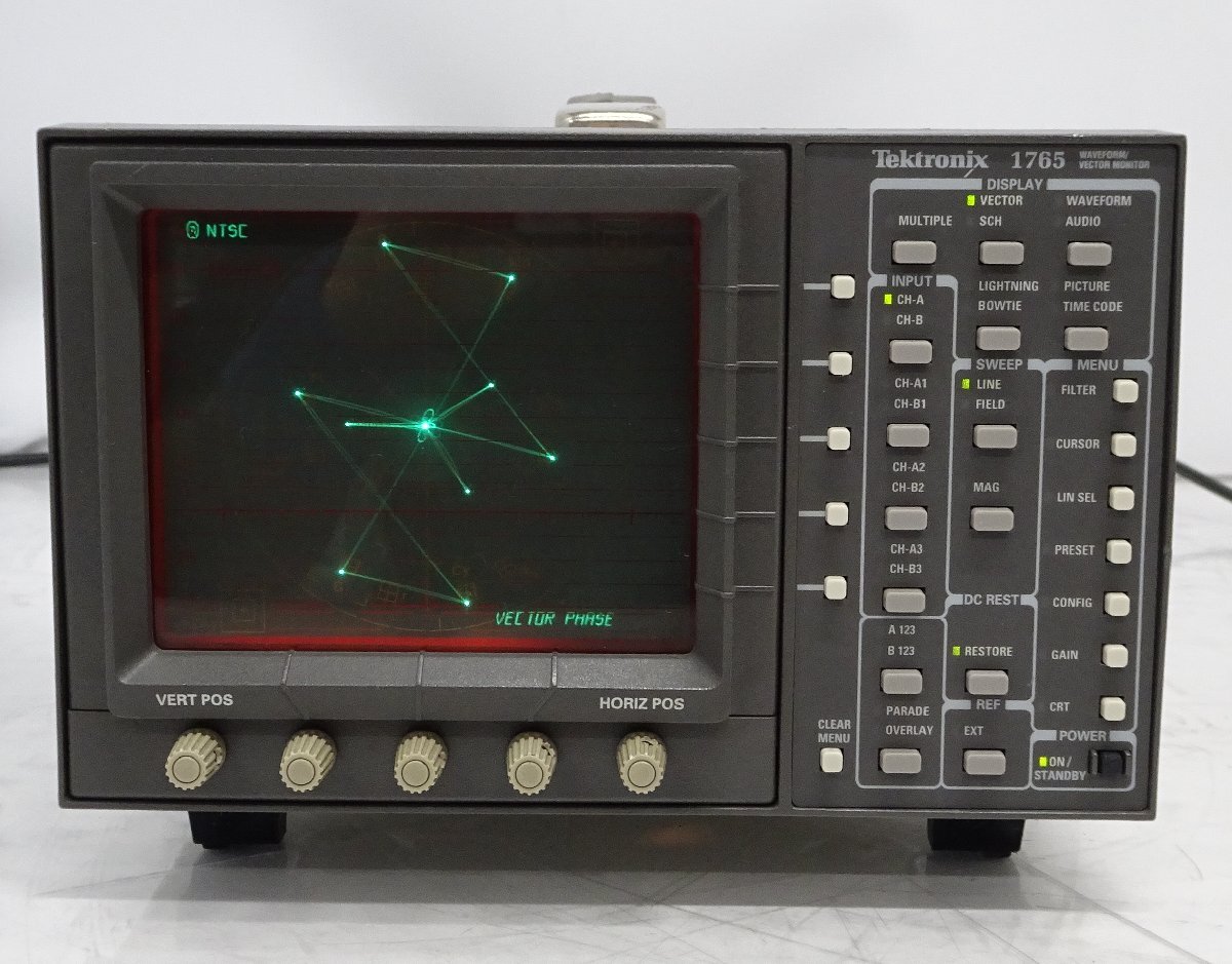 Tektronix 1765 WAVEFORM/VECTOR MONITOR（コンポジット/アナログコンポーネント）【中古/動作しますが現状品】#400497の画像3