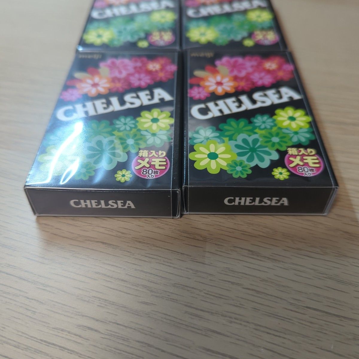 【新品】チェルシー　箱入り　スライドメモ　80枚　CHELSEA　4個セット