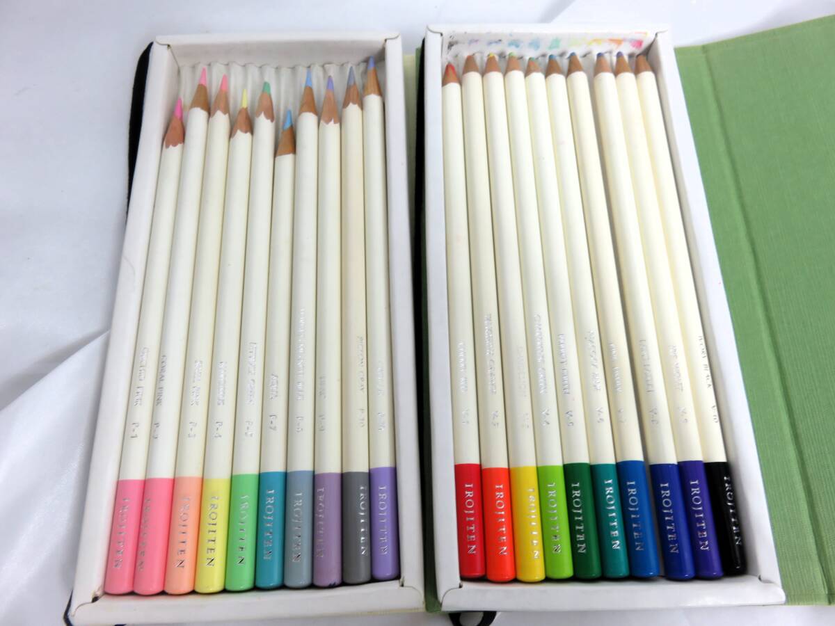 中古 トンボ鉛筆 色辞典 10色 VOL.1が２、VOL.2が２、VOL.3が１ / TOMBOW IROJITEN pale tone & vivid tone & deep tone_画像3