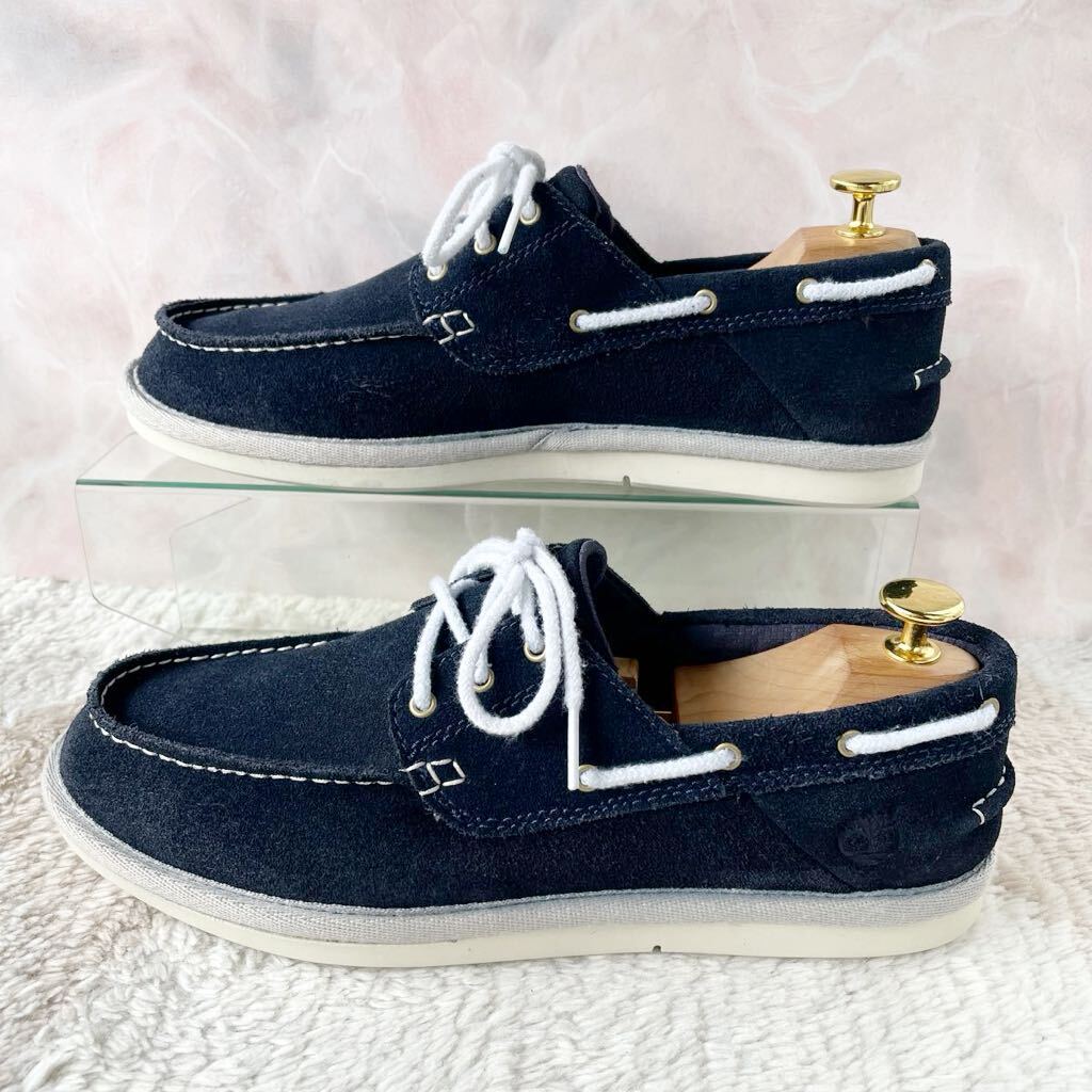Timberland Timberland deck shoes suede navy 25.5 A14JR 3959