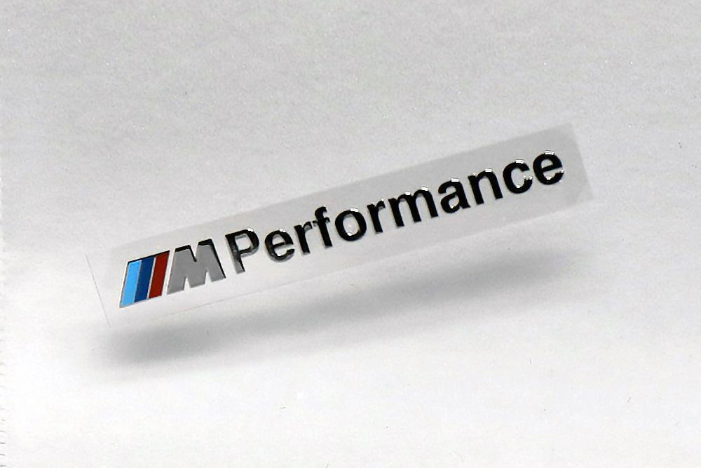 スモールサイズ BMW M パフォーマンス メタルカッティングステッカー（新品・送料無料）の画像1