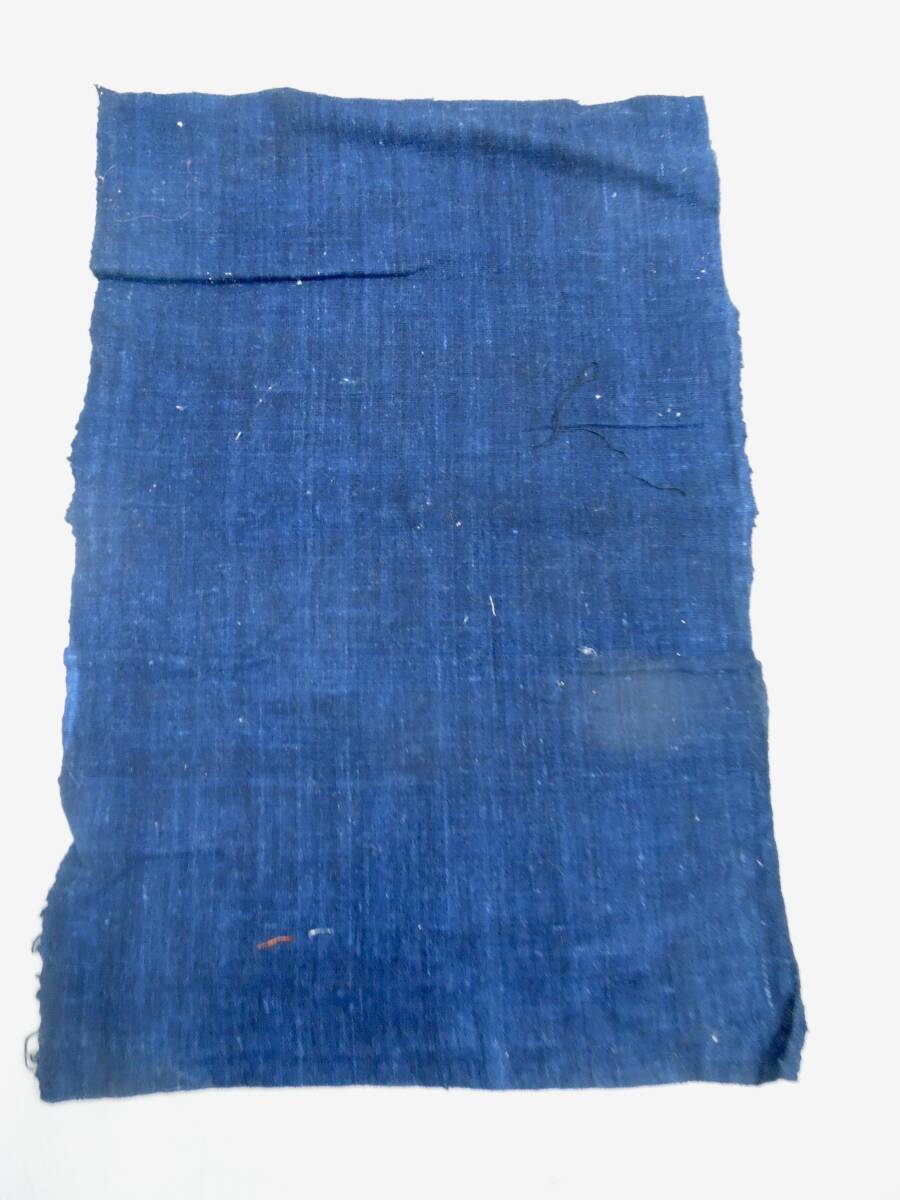 木綿織物 古布 古裂 No95 藍染 解き物 端切れ 色々７種類 アンテーク  リメイク パッチワークの画像3