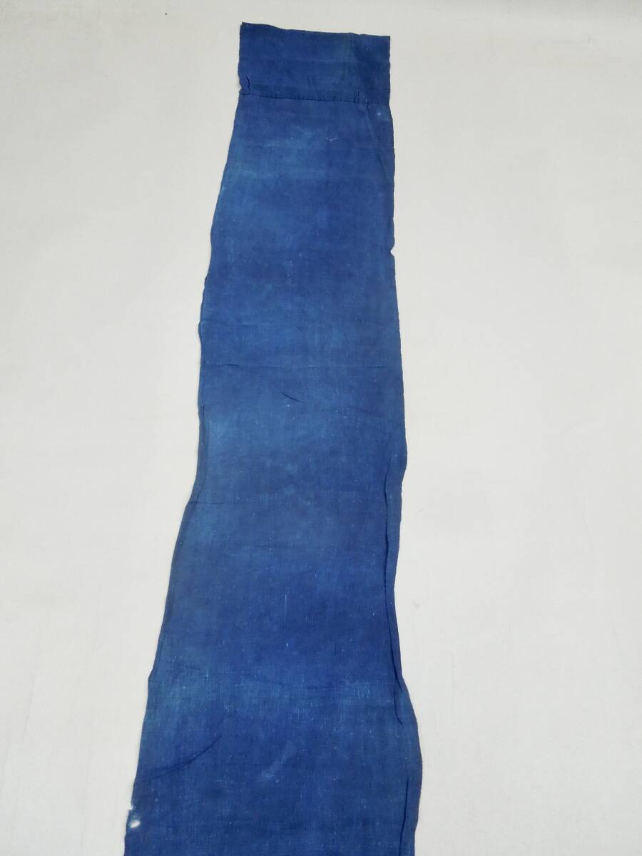 木綿織物 古布 古裂 No95 藍染 解き物 端切れ 色々７種類 アンテーク  リメイク パッチワークの画像5