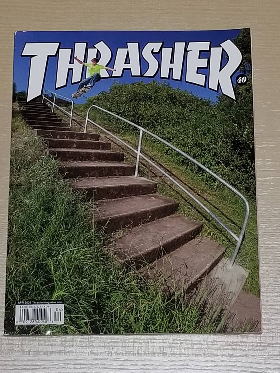 洋雑誌『THRASHER MAGAZINE 2021年4月号 #489』/スケボー スケートボード スラッシャーマガジンの画像1