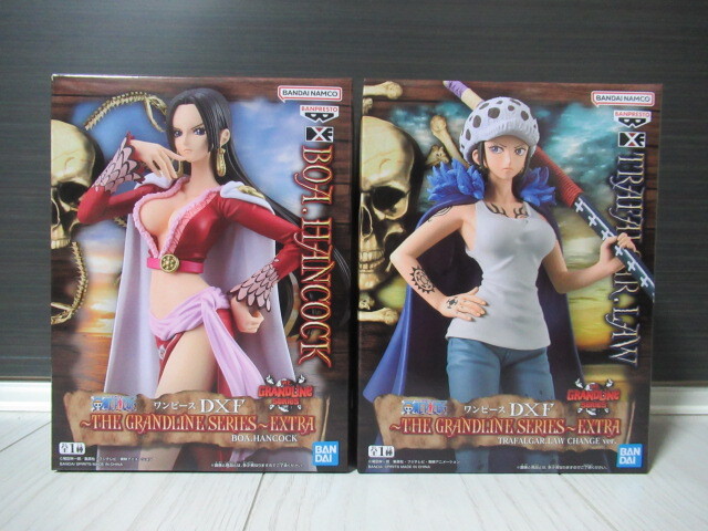 ワンピース DXF THE GRANDLINE SERIES EXTRA BOA.HANCOCK ハンコック & TRAFALGAR.LAW CHANGE ver ロー フィギュア 2種セットの画像1