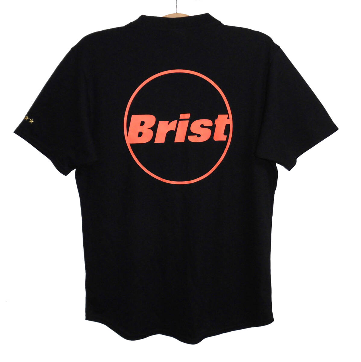 ◆極美品 F.C.R.B. F.C.Real Bristol エフシーレアルブリストル 19SS CIRCLE LOGO S/S TOP 吸汗速乾 ドライ Tシャツ Sサイズ 黒の画像4