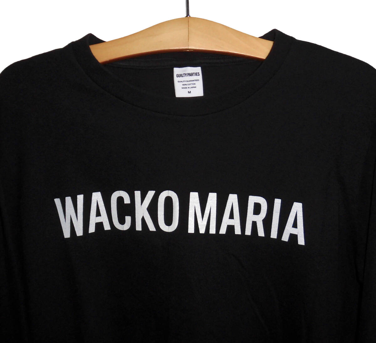 WACKO MARIA ワコマリア GUILTY PARTIES ロングスリーブ 長袖 Tシャツ Mサイズ 黒の画像2