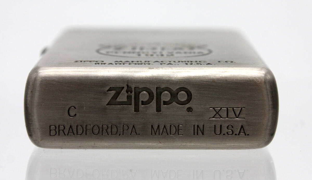 90’S ZIPPO ジッポ 1998年製 AMERICAN CLASSIC PENNSYLNANIA ペンシルバニア オイルライター ガンメタ ビンテージ_画像3