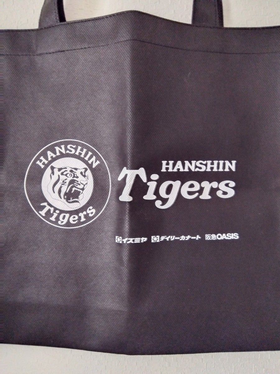 阪神タイガース 優勝記念品 不織布エコバック ブラック トートバッグ