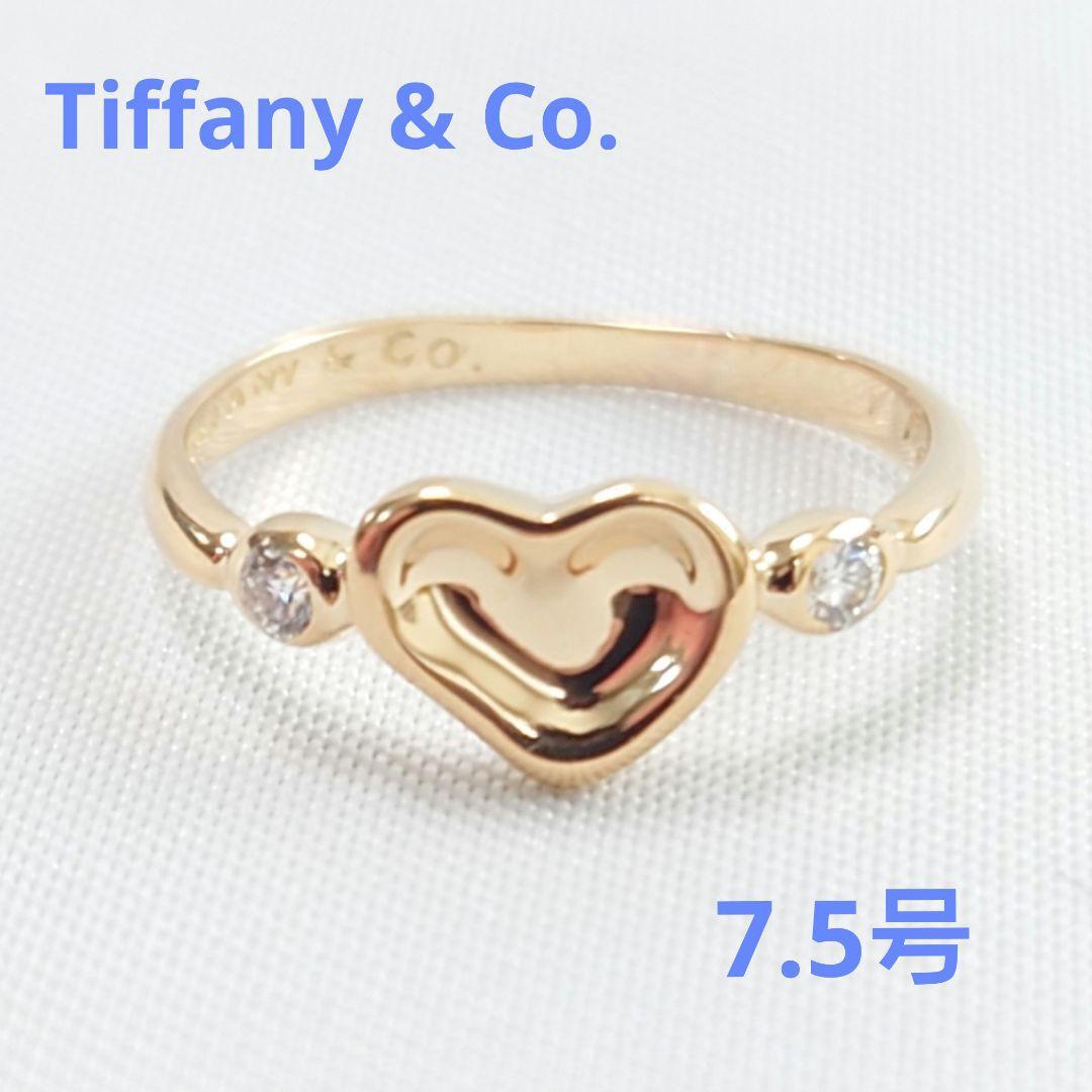 【新品仕上げ済】TIFFANY ティファニー フルハート ダイヤリング 7.5号の画像1