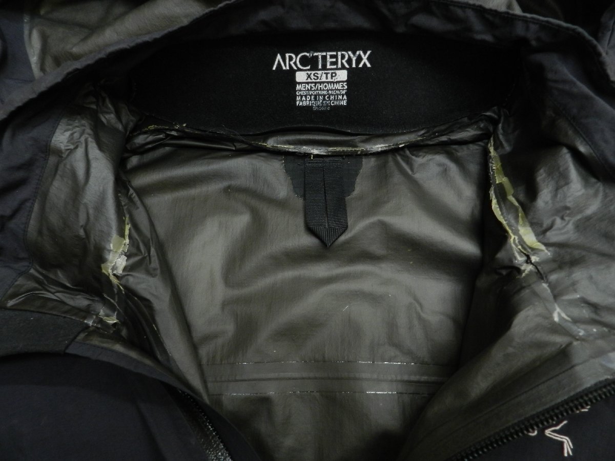 アークテリクス ゴアテックスジャケット サイズXS サンウエストタグ ARC'TERYX 中古品[C132U081]の画像5