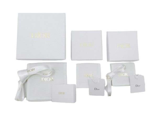 ディオール ネックレス＆リング＆ピアス 3点セット CD ゴールド アクセサリー ジュエリー Dior 箱付き 中古品[C161U990]の画像7