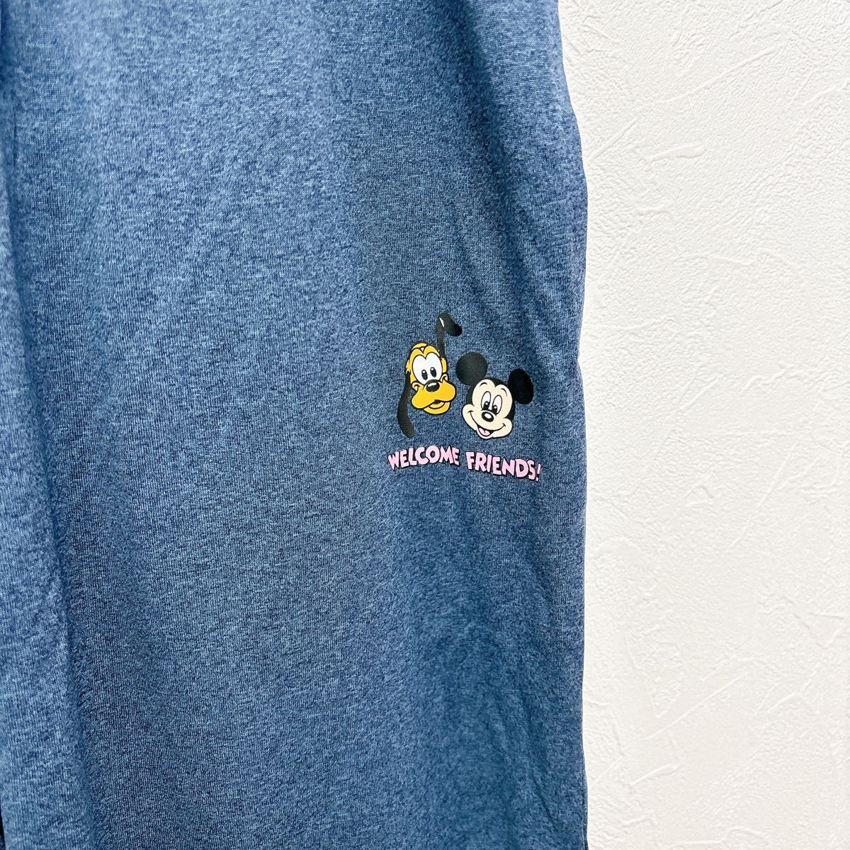 ディズニー 部屋着 上下 メンズ M 吸水速乾 パジャマ ホテル着 涼しい disney  半袖 Tシャツ