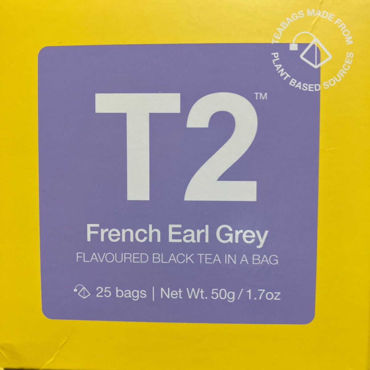 T2 フレンチアールグレイ ティーバッグ 25袋　オーストラリアの紅茶をご家庭で　