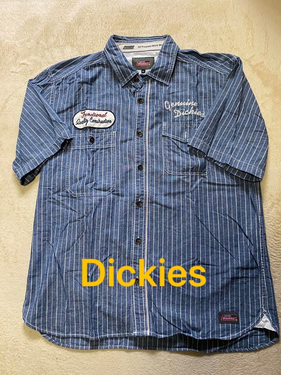 Dickies ストライプ半袖シャツ