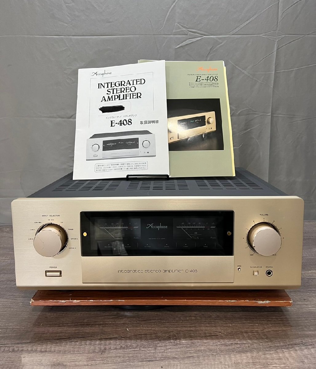 △691 現状品 オーディオ機器 プリメインアンプ Accuphase E-408 アキュフェーズの画像1