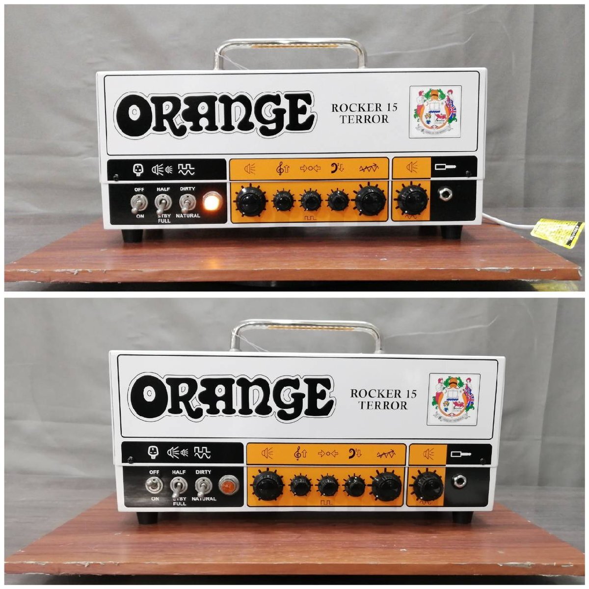 △515 ジャンク品 器材 ギターアンプ ORANGE ROCKER 15 TERROR オレンジ ロッカー15テラー 元箱付きの画像2