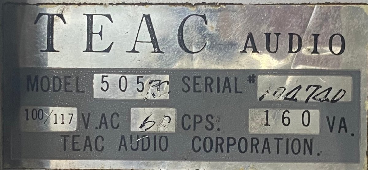 △602 ジャンク品 オーディオ機器 オープンリールデッキ TEAC 505 ティアックの画像8