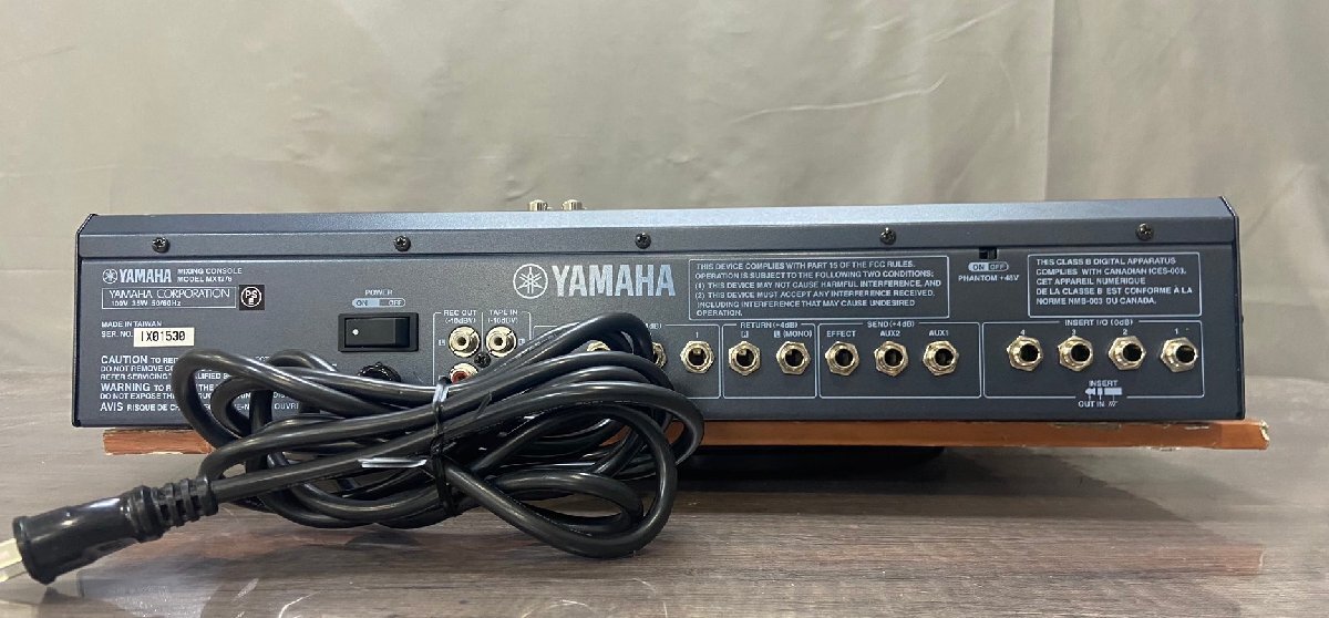 △713 現状品 器材 アナログミキサー YAMAHA MX12/6 ヤマハの画像6