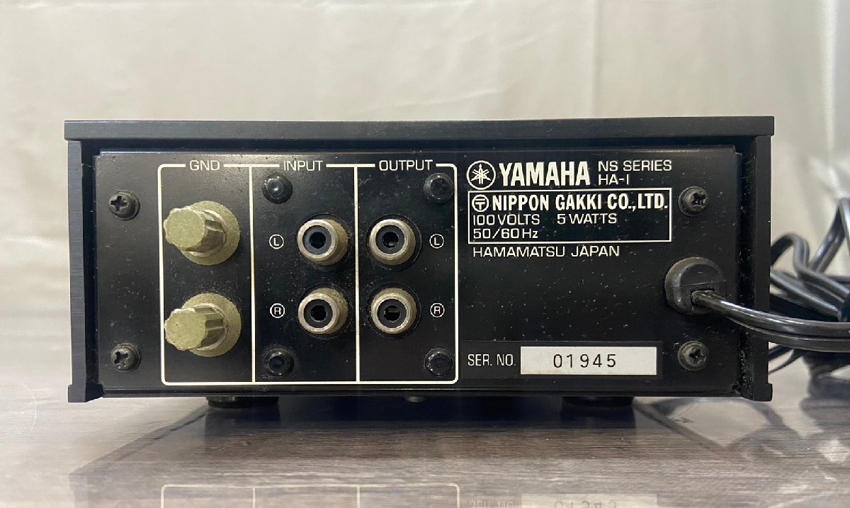 △834 中古品 オーディオ機器 ヘッドフォンアンプ YAMAHA HA-1 ヤマハの画像6