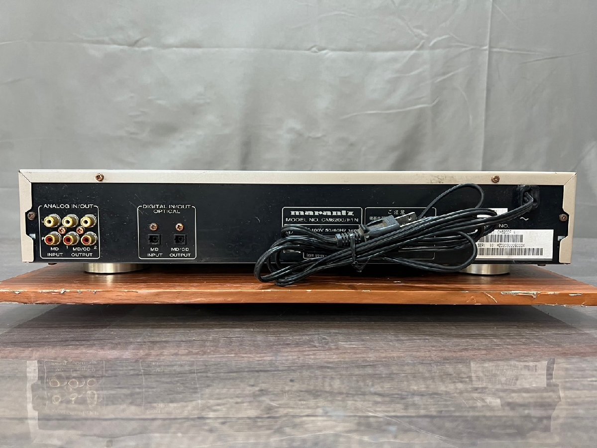 △413 ジャンク品 オーディオ機器 CD/MDプレーヤー marantz CM6200/F1N マランツの画像6