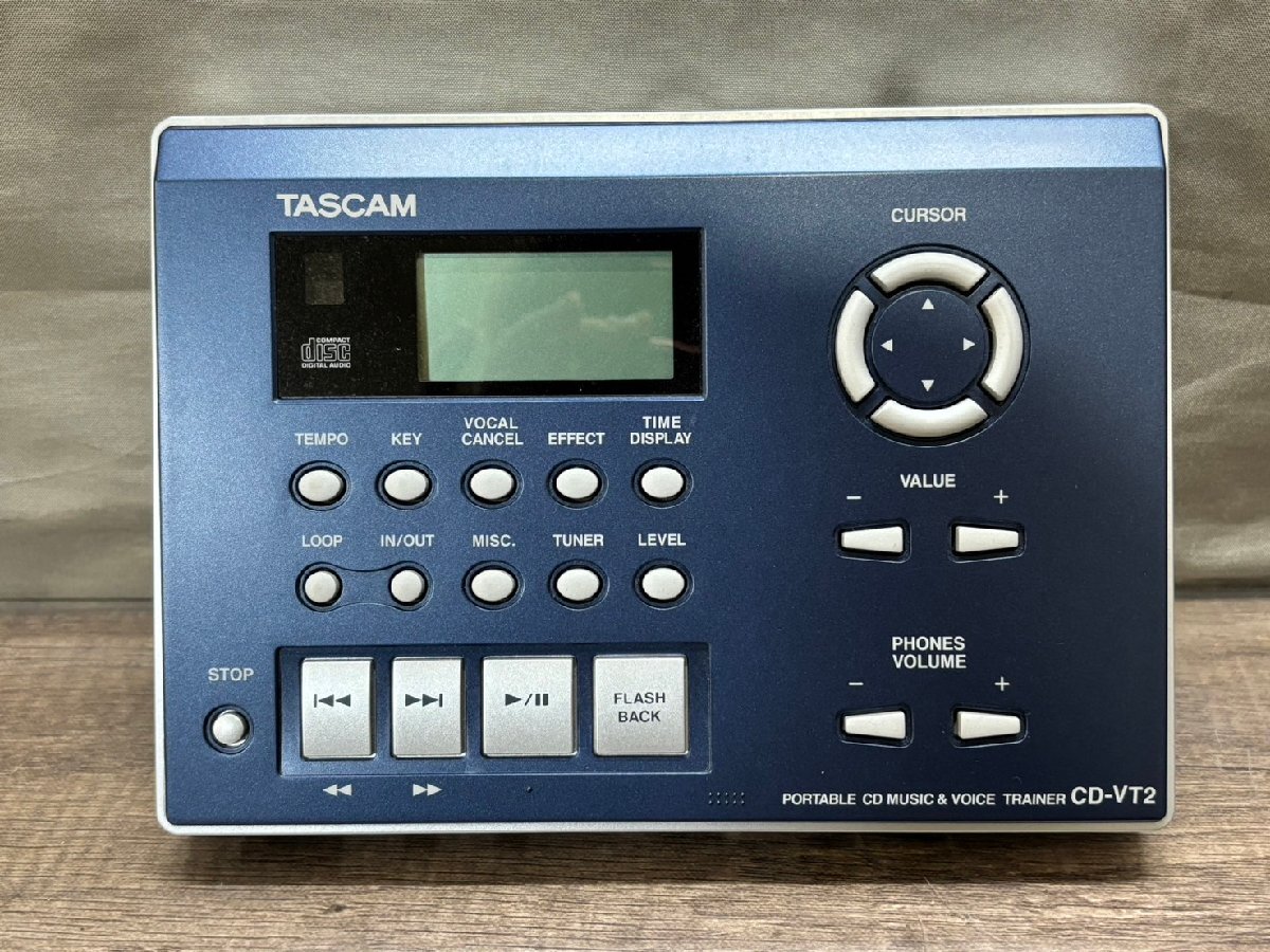 △760 現状品 オーディオ機器 ポータブルCD&ボイストレーナー TASCAM CD-VT2 タスカム 元箱付きの画像2