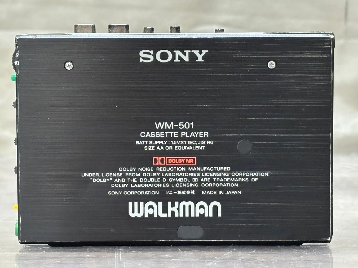 △764 ジャンク品 オーディオ機器 カセットプレーヤー ウォークマン SONY WM-501 ソニーの画像4