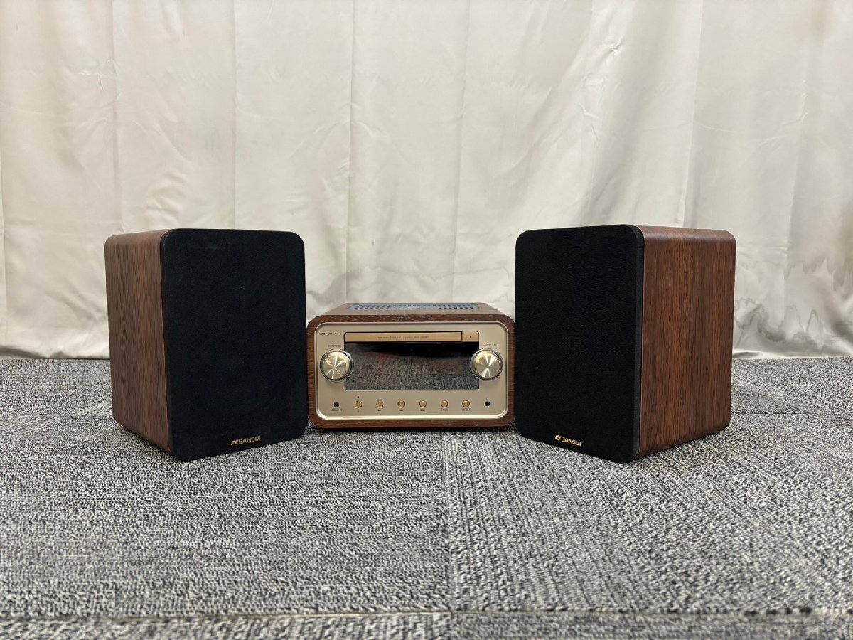 △798　現状品　オーディオ機器　ハイブリッドアンプ搭載 CDステレオシステム　SANSUI SMC-300BT　サンスイ　元箱付き_画像1