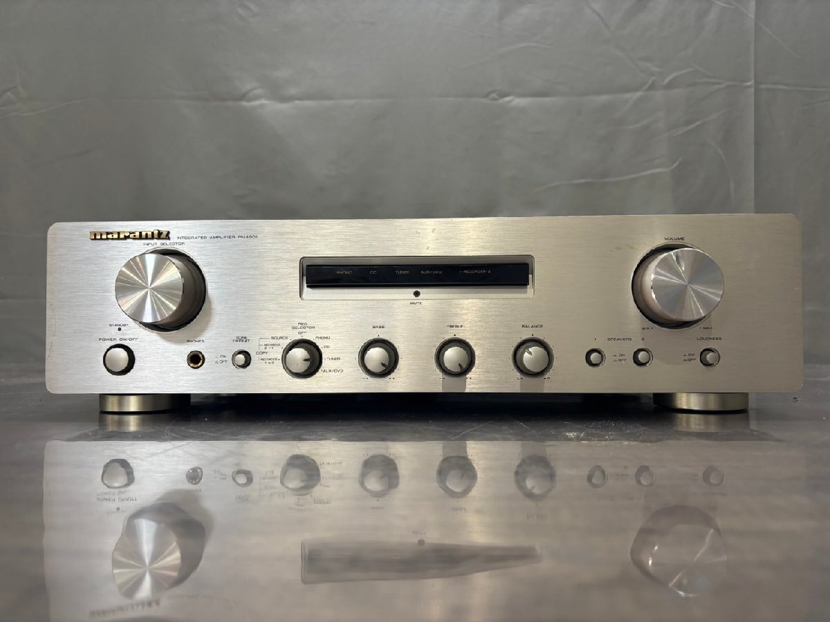 △791 ジャンク品 オーディオ機器 プリメインアンプ marantz PM4001 マランツの画像2