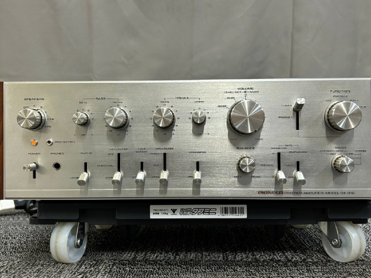 △870　ジャンク品　オーディオ機器　プリメインアンプ　PIONEER　SA-910　パイオニア_画像2