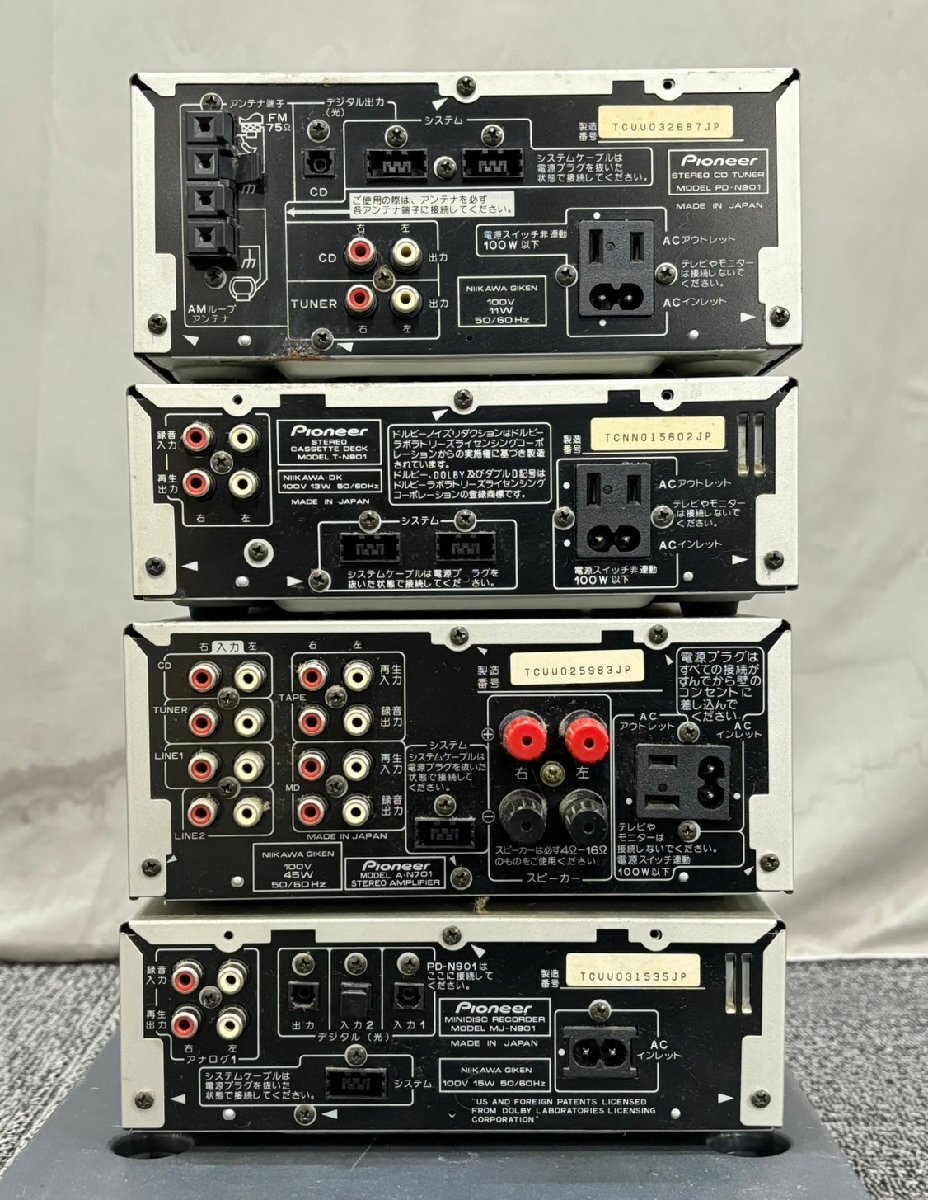 △655 現状品 オーディオ機器 システムコンポ PIONEER PD-N901 T-N901 A-N901 MJ-N901 パイオニアの画像6