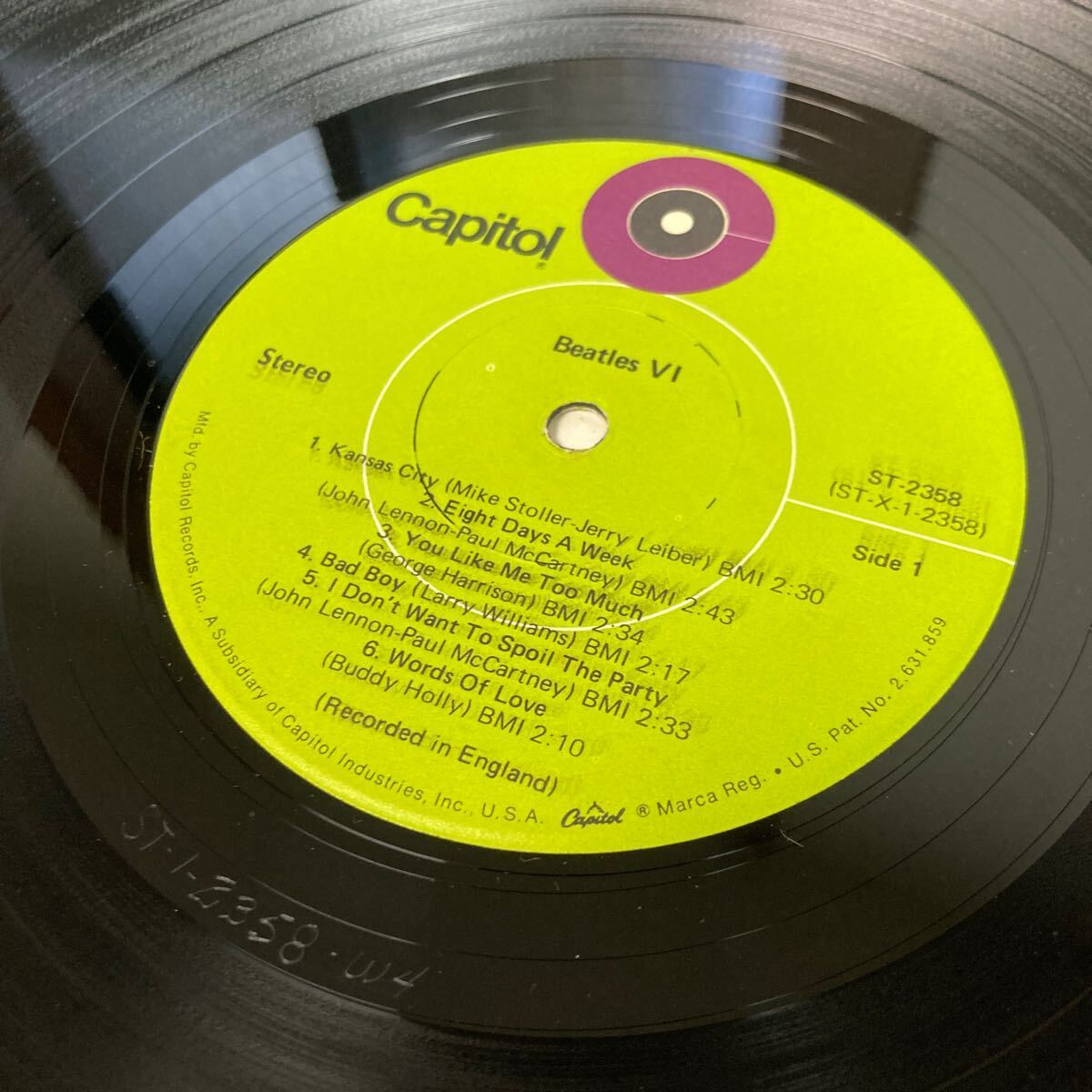 the Beatles  Битлз   BEATLES Ⅵ LP пластинка USA ST-2358