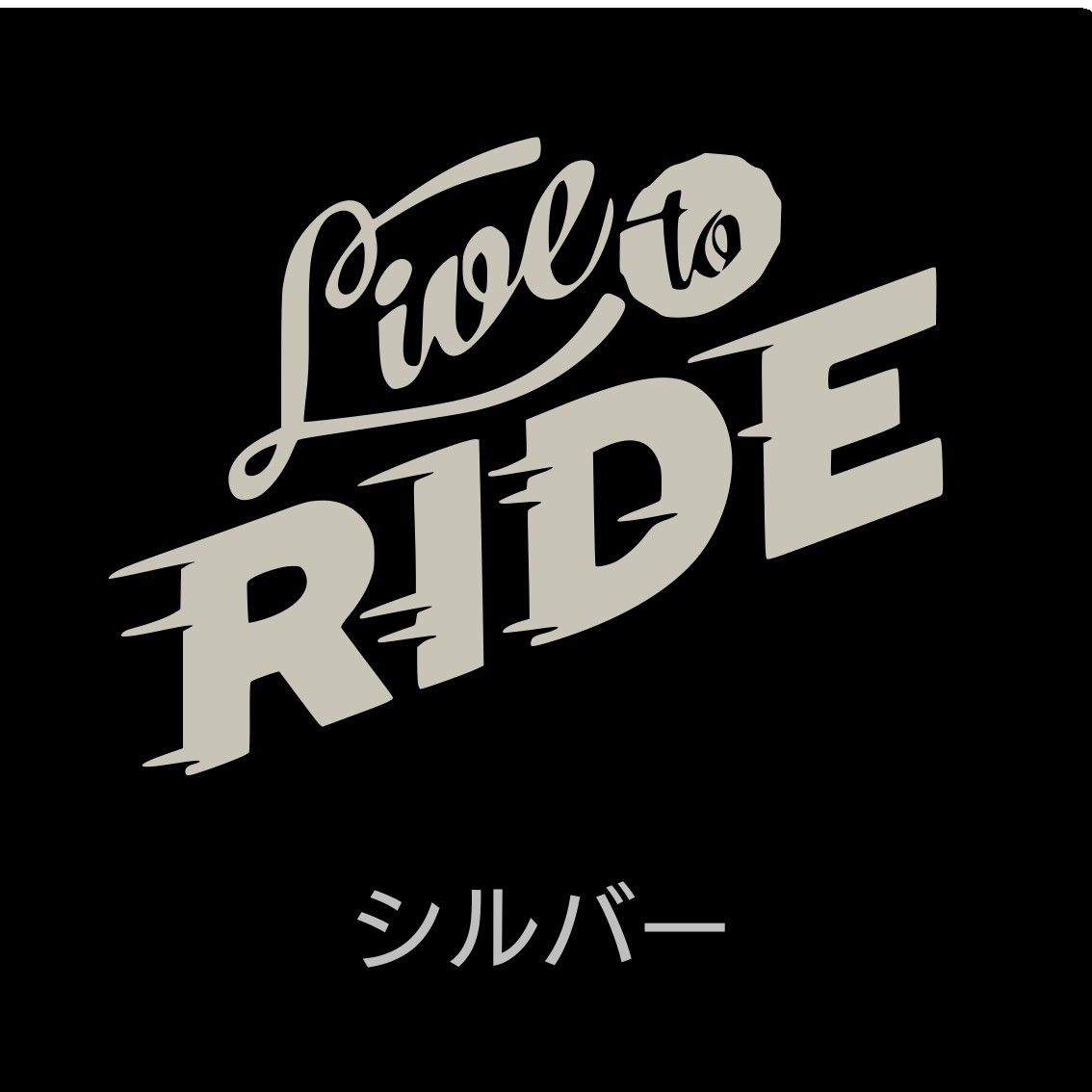 Live to RIDE カッティングステッカー白