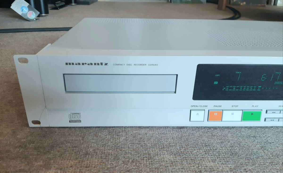 marantz マランツ CD-Rデッキ CDR640 現状お渡し品 録音不可 CDのみ再生可能(元箱あり)の画像2