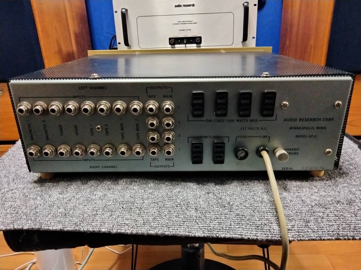 audio research SP-3 真空管プリアンプ 整備済み 動作品 【動画有り】の画像2