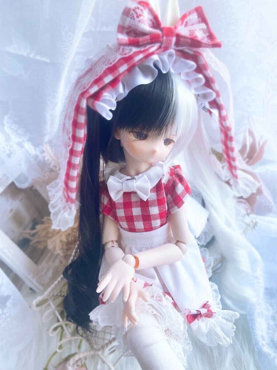 【しらゆきここ】DDH-27 SW肌 カスタムヘッド＋碁石アイ＋着用お洋服 MDDの画像5