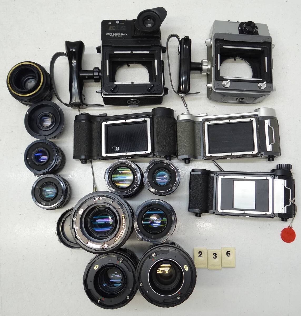 M236D MAMIYA マミヤ 中盤 カメラ レンズ アダプター など ユニバーサルプレス SUPER23 SEKOR C Z f=360mm COPAL PRESS 6×9 等 ジャンクの画像9