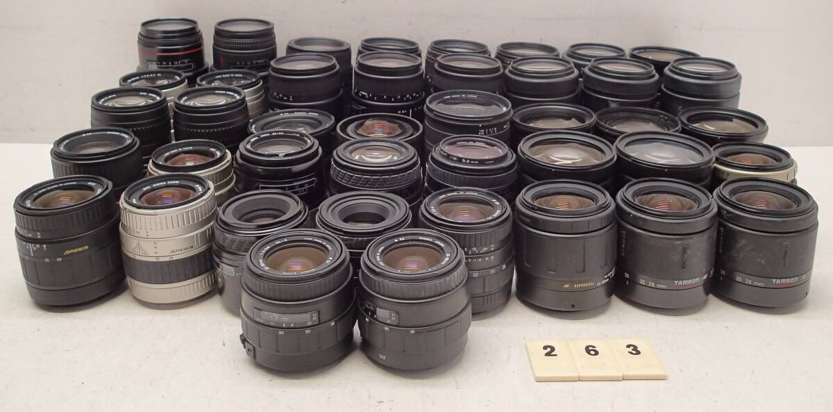 M263D 大量 ４２個 キャノン マウント AF レンズ SIGMA TAMRON COSINA EX HSM ASPHERICAL LD DL MACRO APO 300mm Φ72 等 ジャンクの画像10